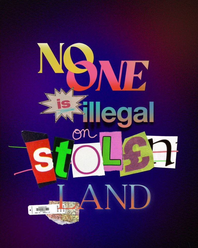 NO ONE IS ILLEGAL ON STOLEN LAND thumbnail